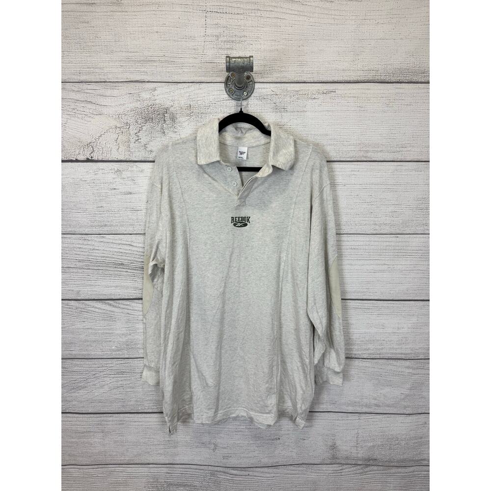 Reebok Women's Gray Embroidered Logo Preppy Sweatshirt Dress Size Small